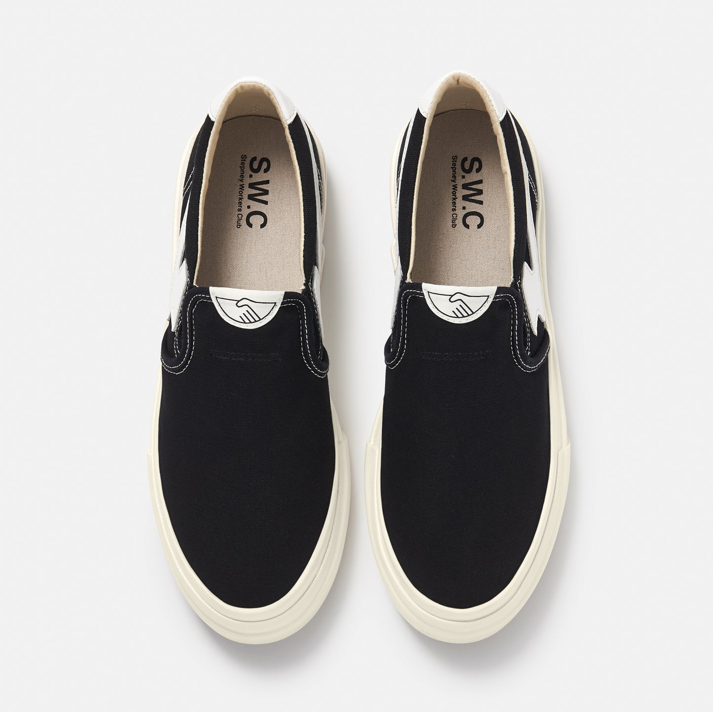 Black White Lister S Strike Canvas Sneakers (unisex)