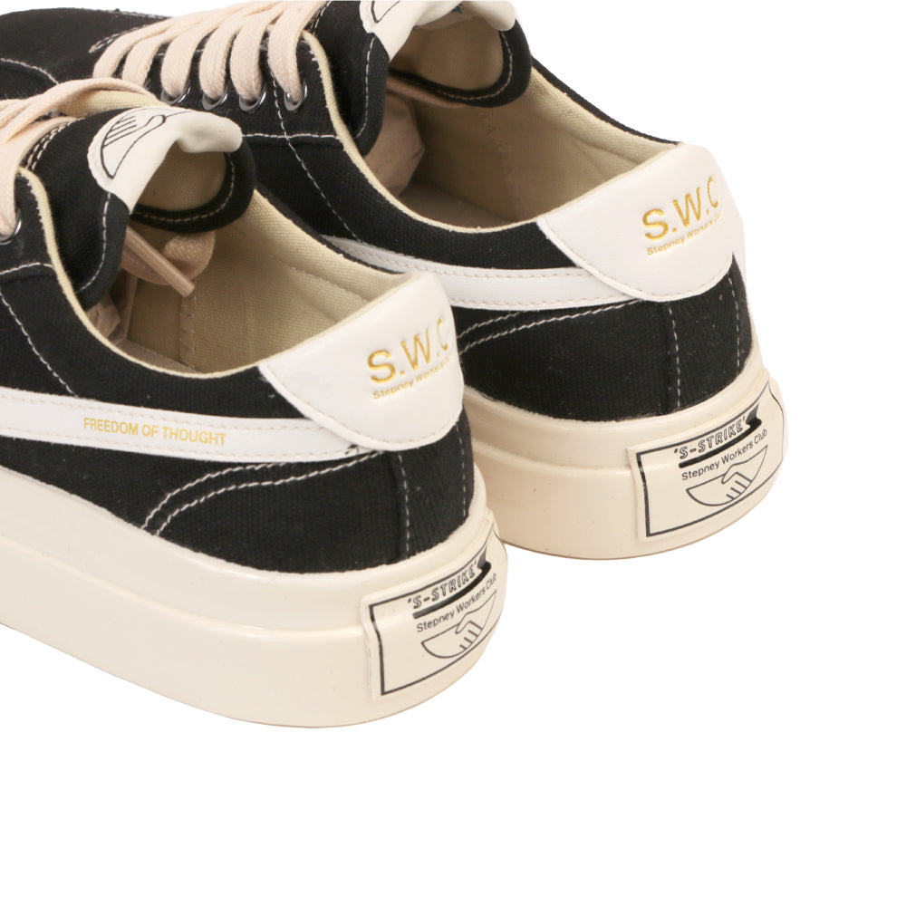 Black White Dellow S Strike Canvas Sneakers (men)