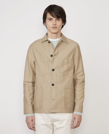 Corentin Jacket french cotton moleskine khaki
