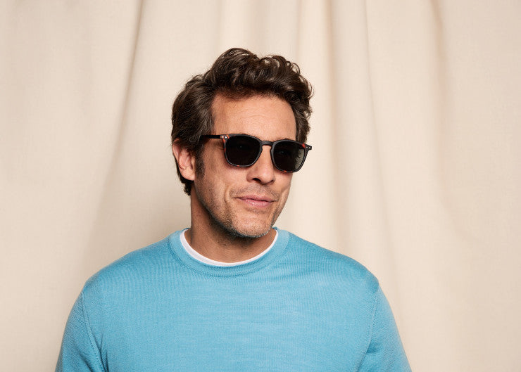 Red Crystal Soft Grey Lens Sunglasses