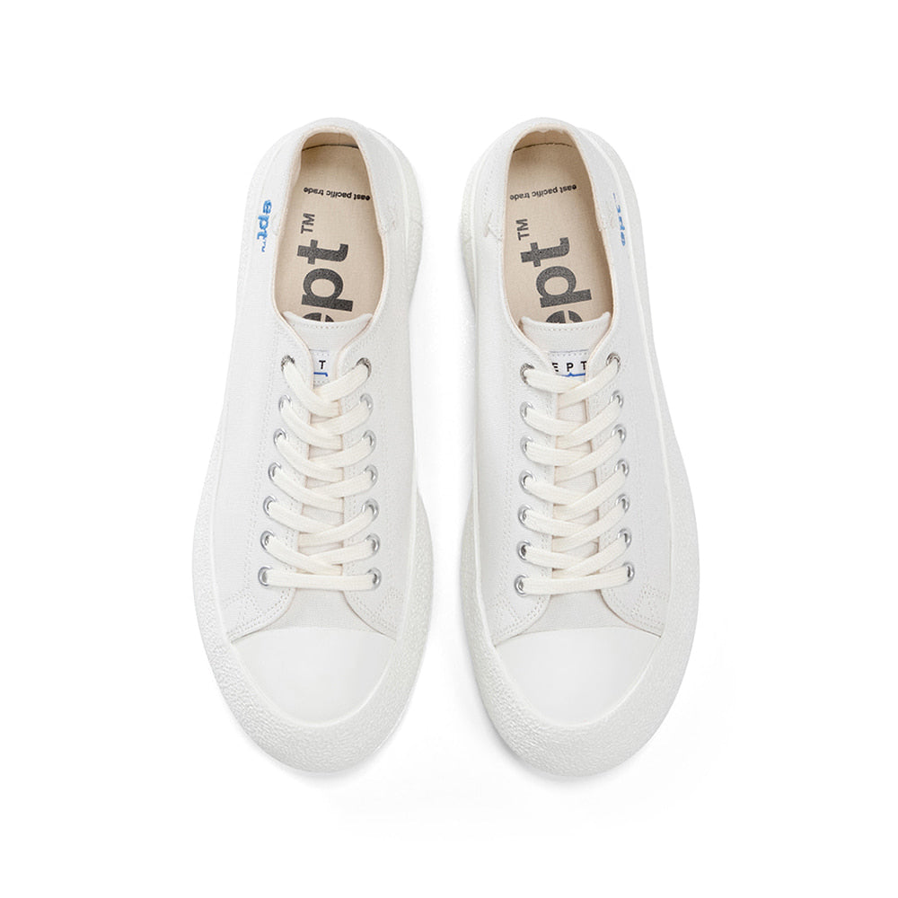 White Canvas Dive Sneakers (unisex)