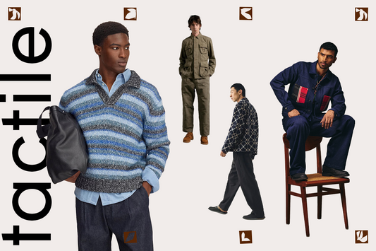 The tactile: soft knits, warm layers, everyday ease