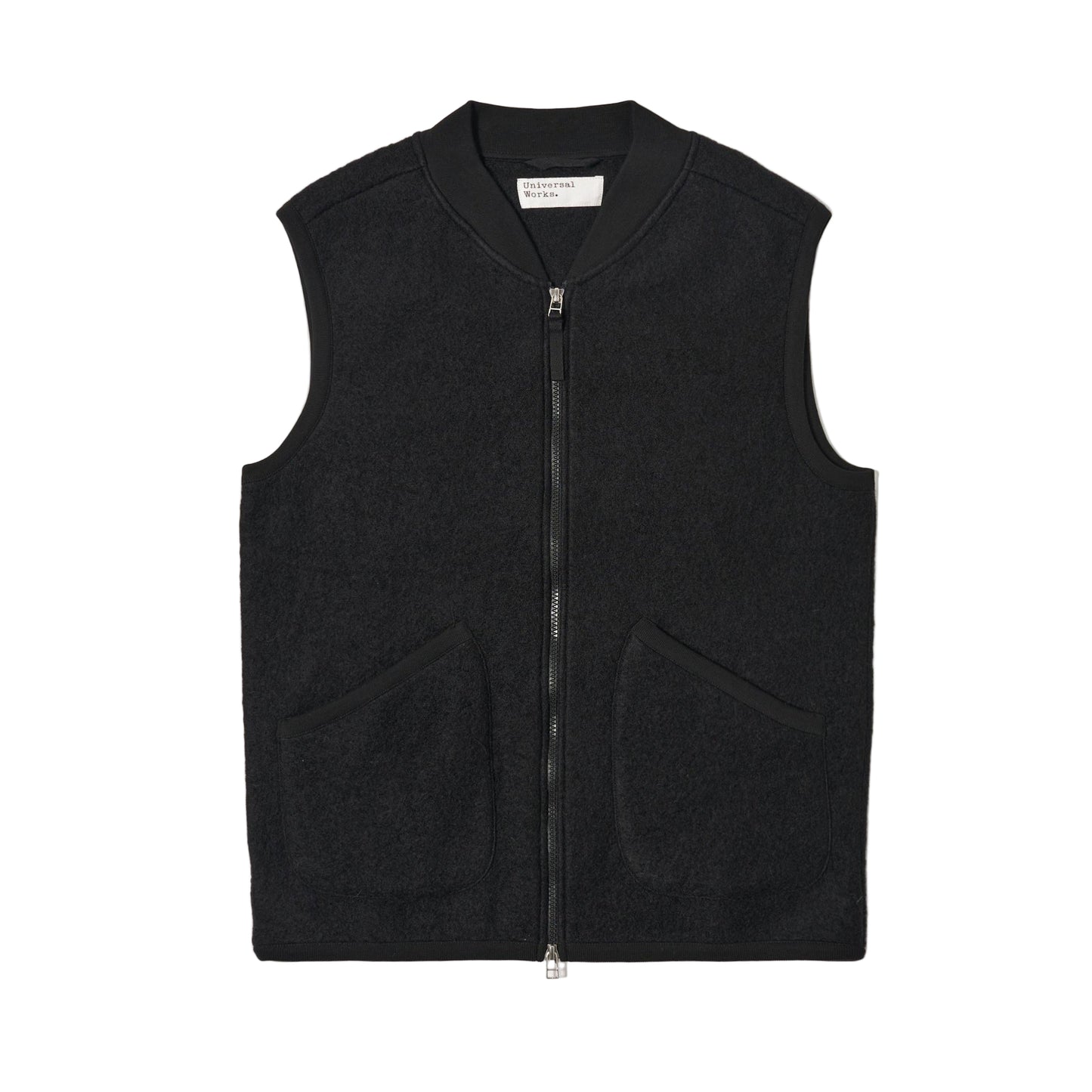 Wool Fleece Zip Waistcoat