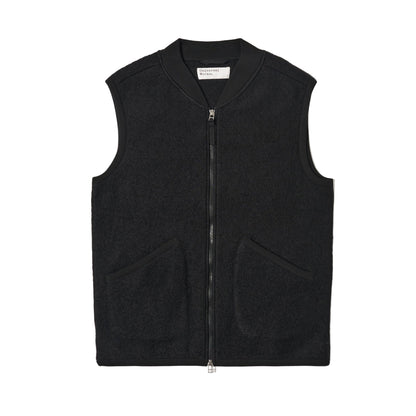 Wool Fleece Zip Waistcoat