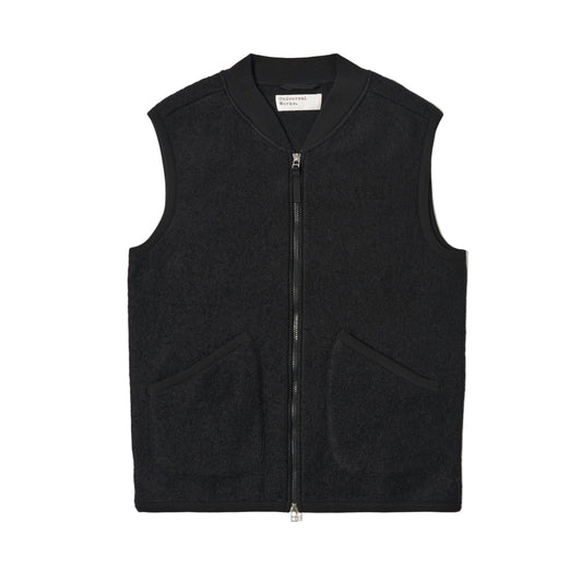 Wool Fleece Zip Waistcoat
