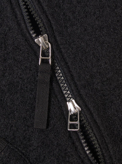 Wool Fleece Zip Waistcoat