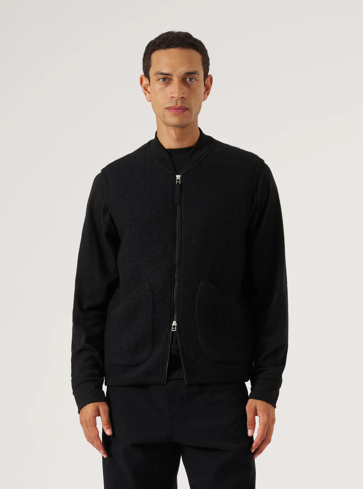 Wool Fleece Zip Waistcoat