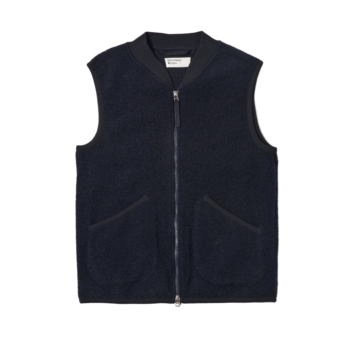 Wool Fleece Zip Waistcoat