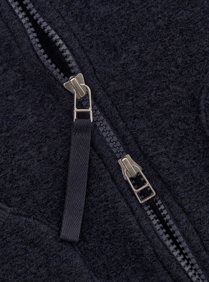 Wool Fleece Zip Waistcoat