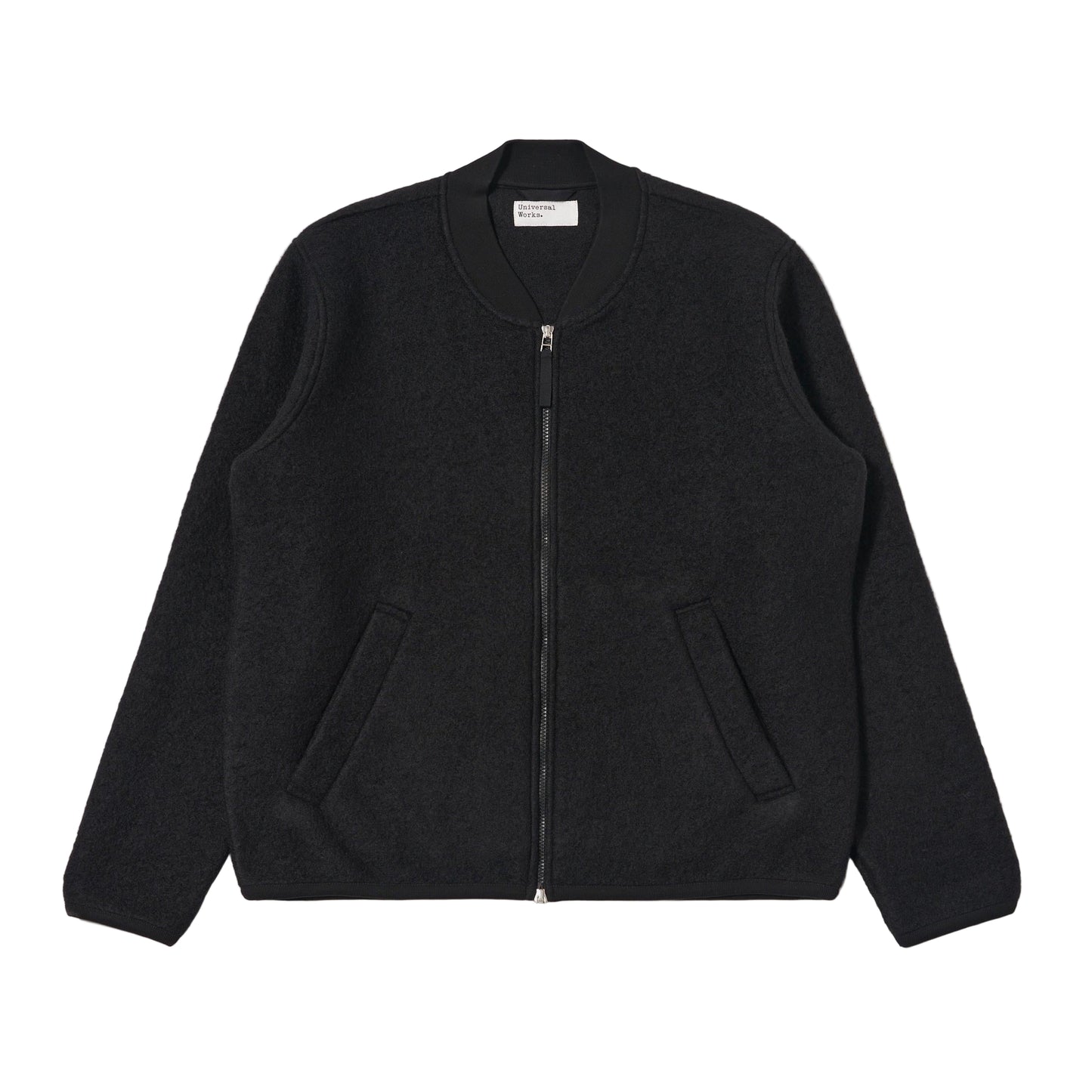 Wool Fleece Zip Bomber