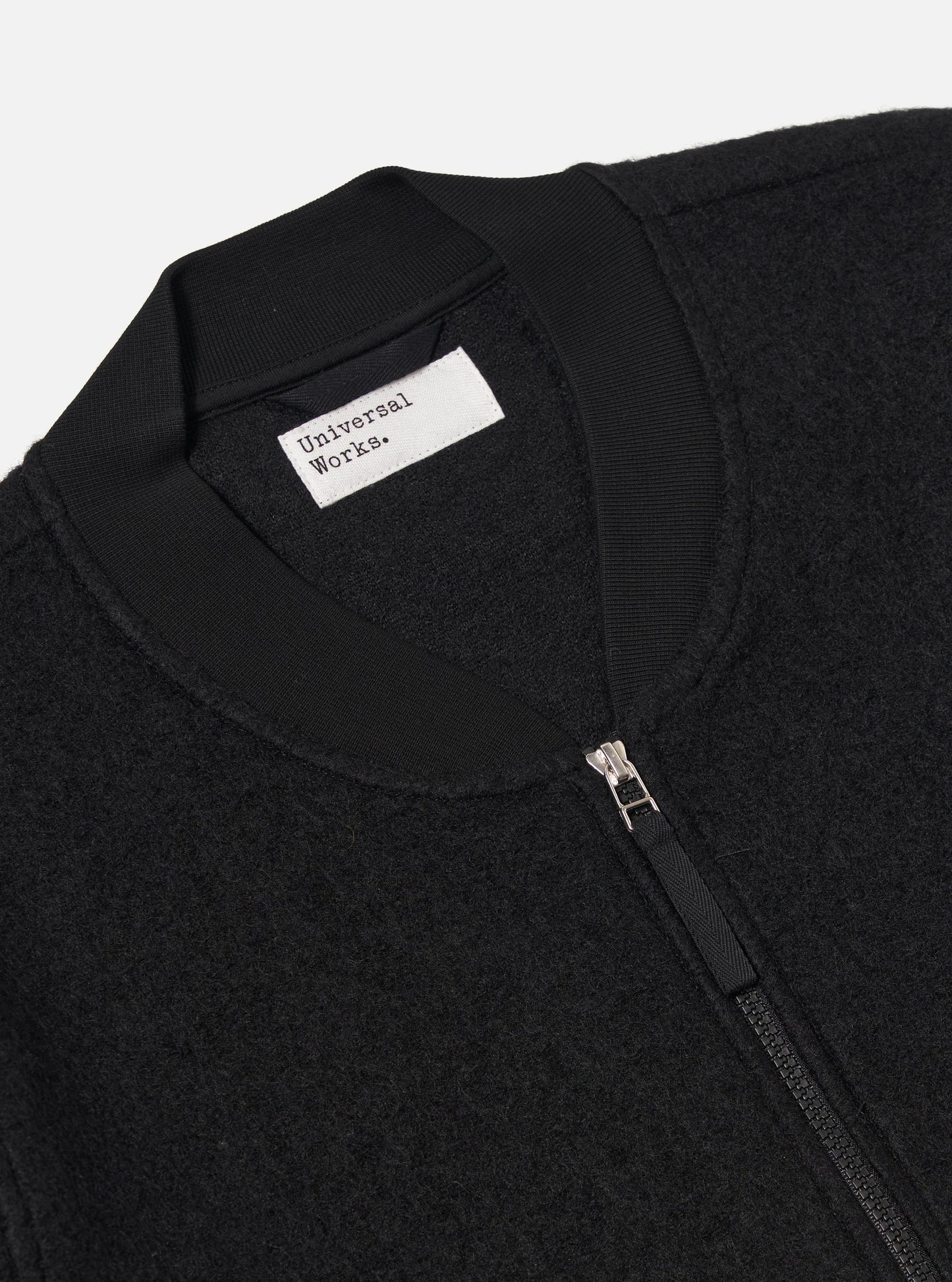Wool Fleece Zip Bomber