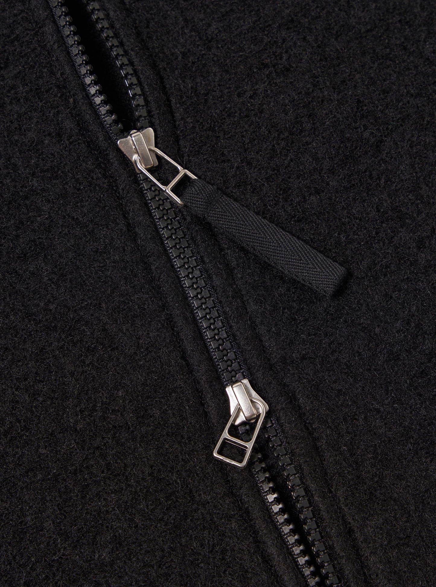 Wool Fleece Zip Bomber