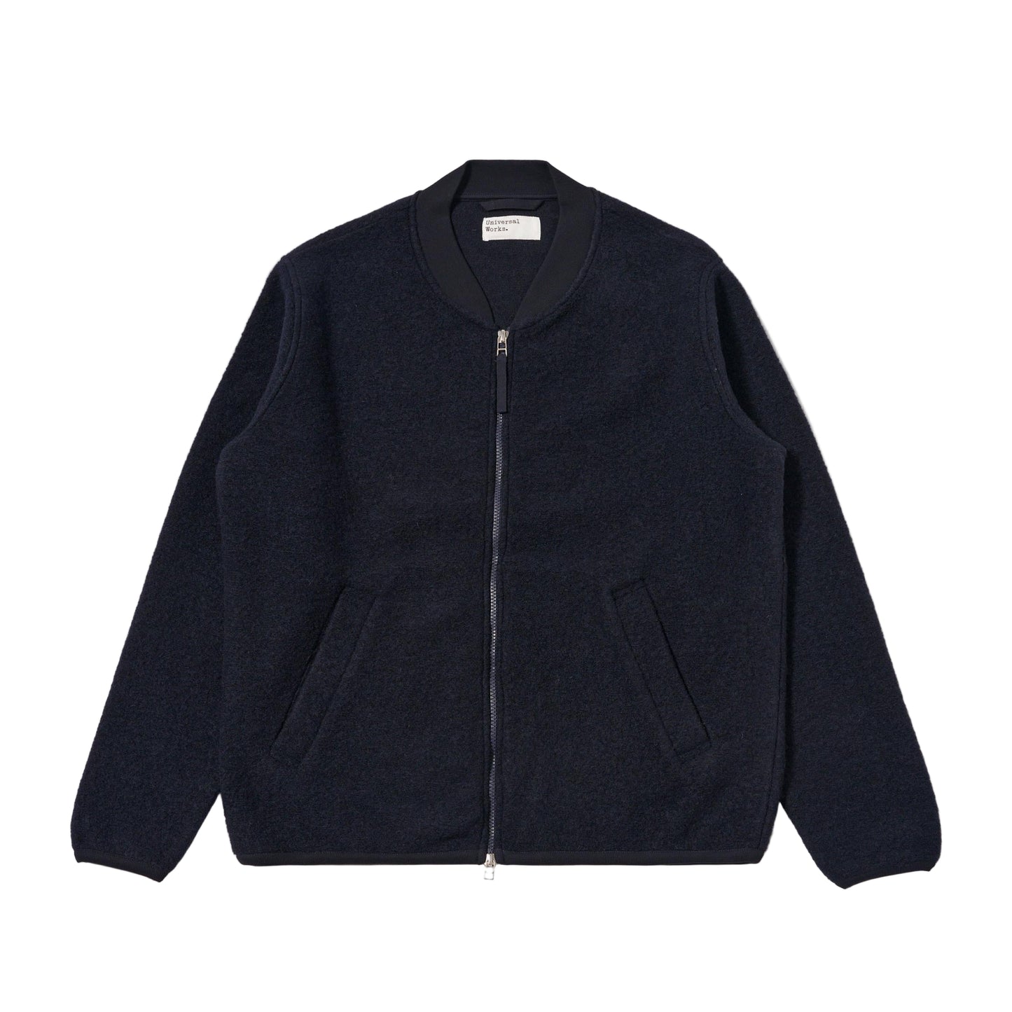 Wool Fleece Zip Bomber