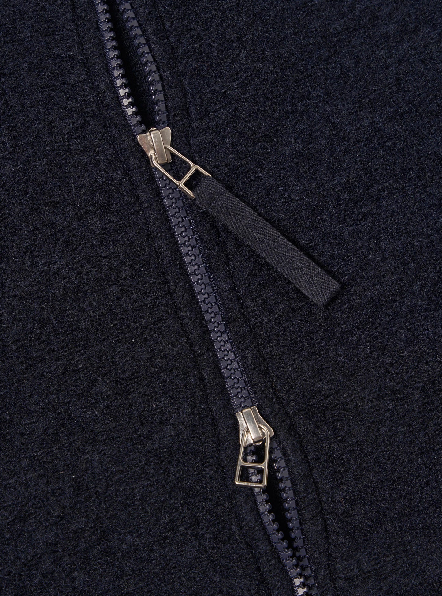 Wool Fleece Zip Bomber