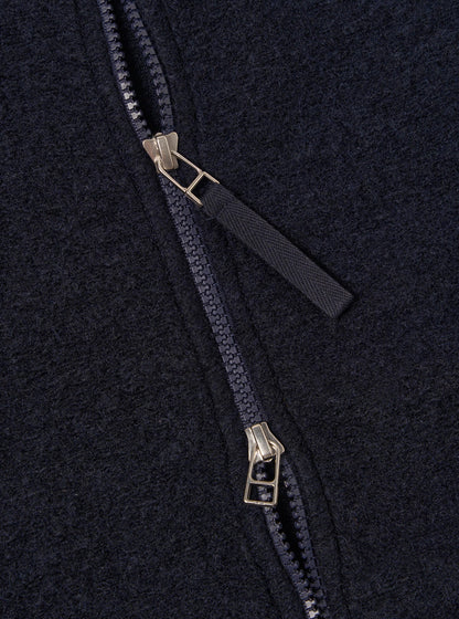 Wool Fleece Zip Bomber