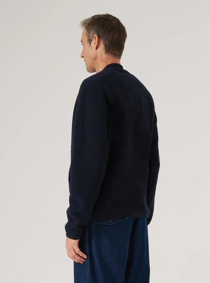 Wool Fleece Zip Bomber