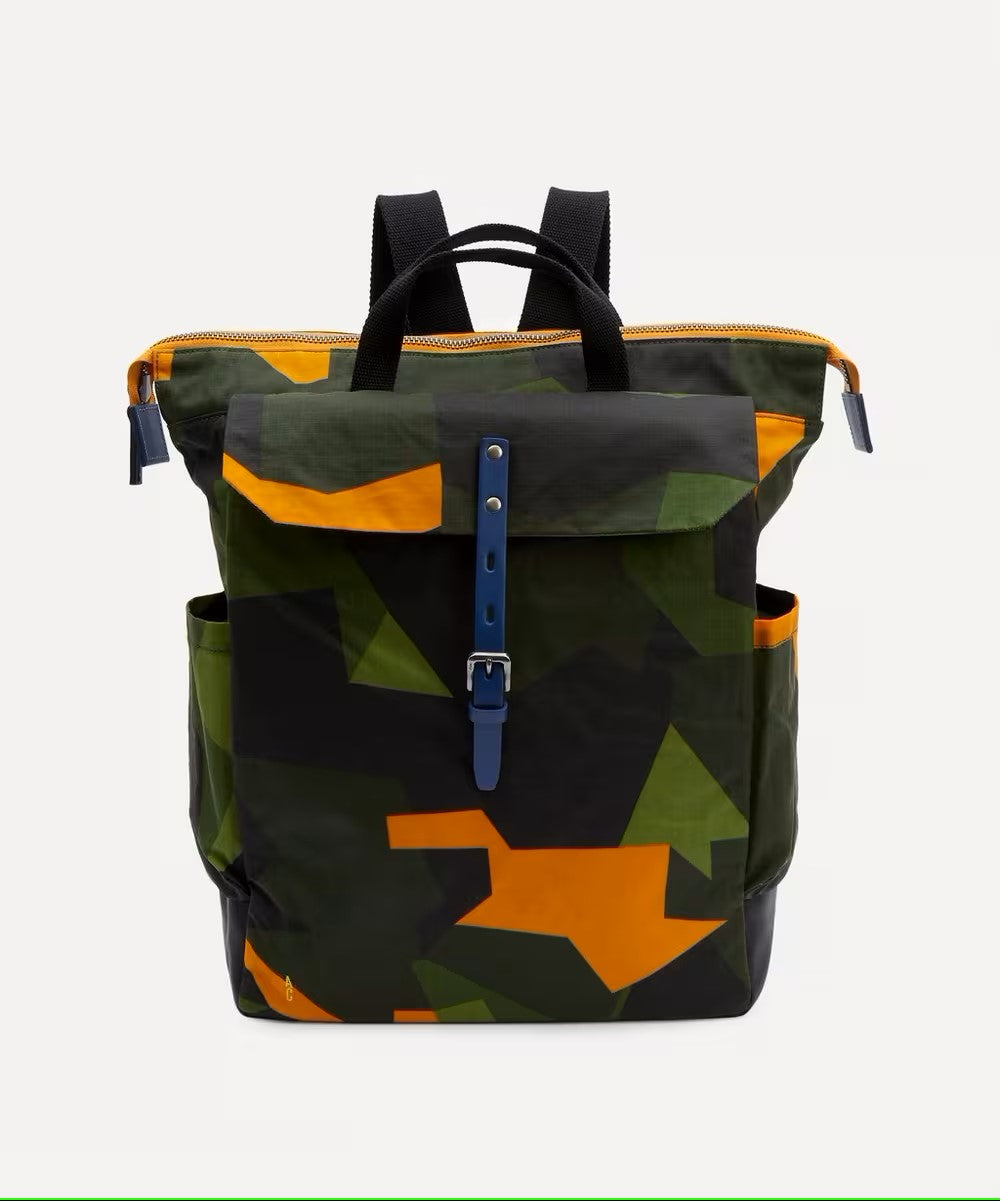 Clementine Medium Shopper Green Yellow Camo