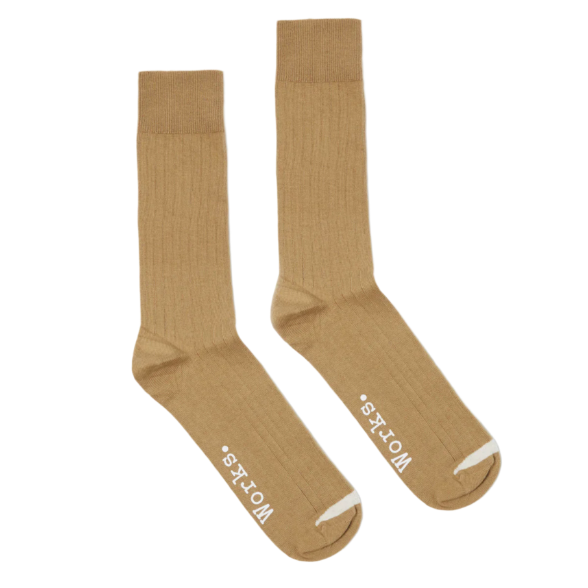 Modal Ribbed Socks Modal Rib Knit Mid Calf Socks – kapok