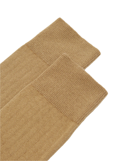 Modal Rib Knit Mid Calf Socks