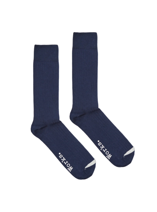 Modal Rib Knit Mid Calf Socks