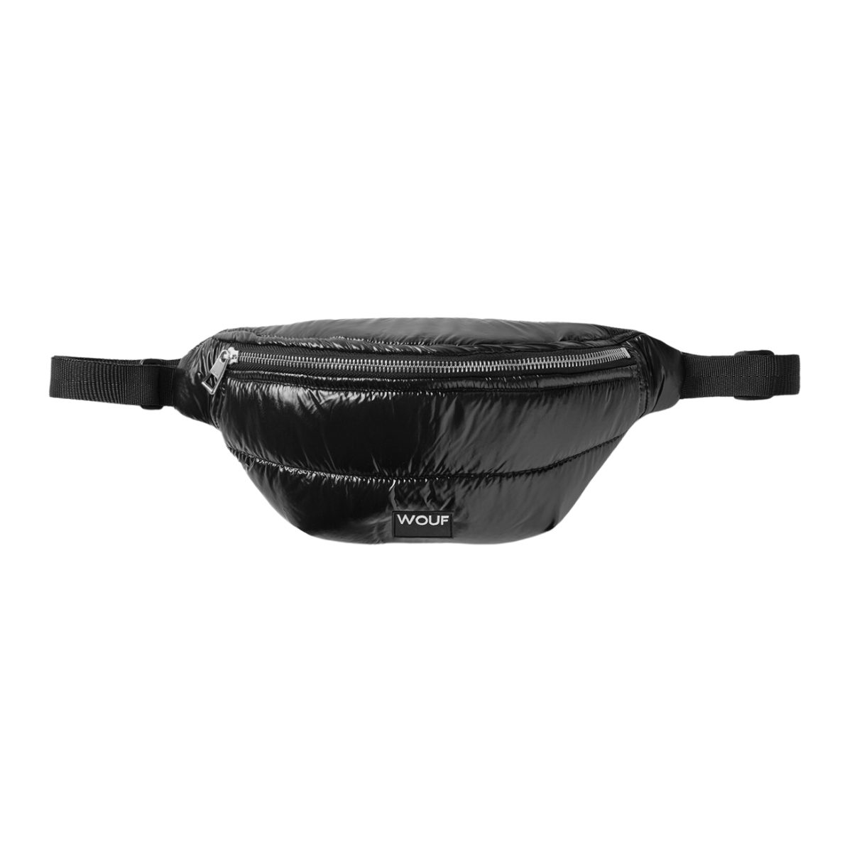 Black Glossy Waist Bag