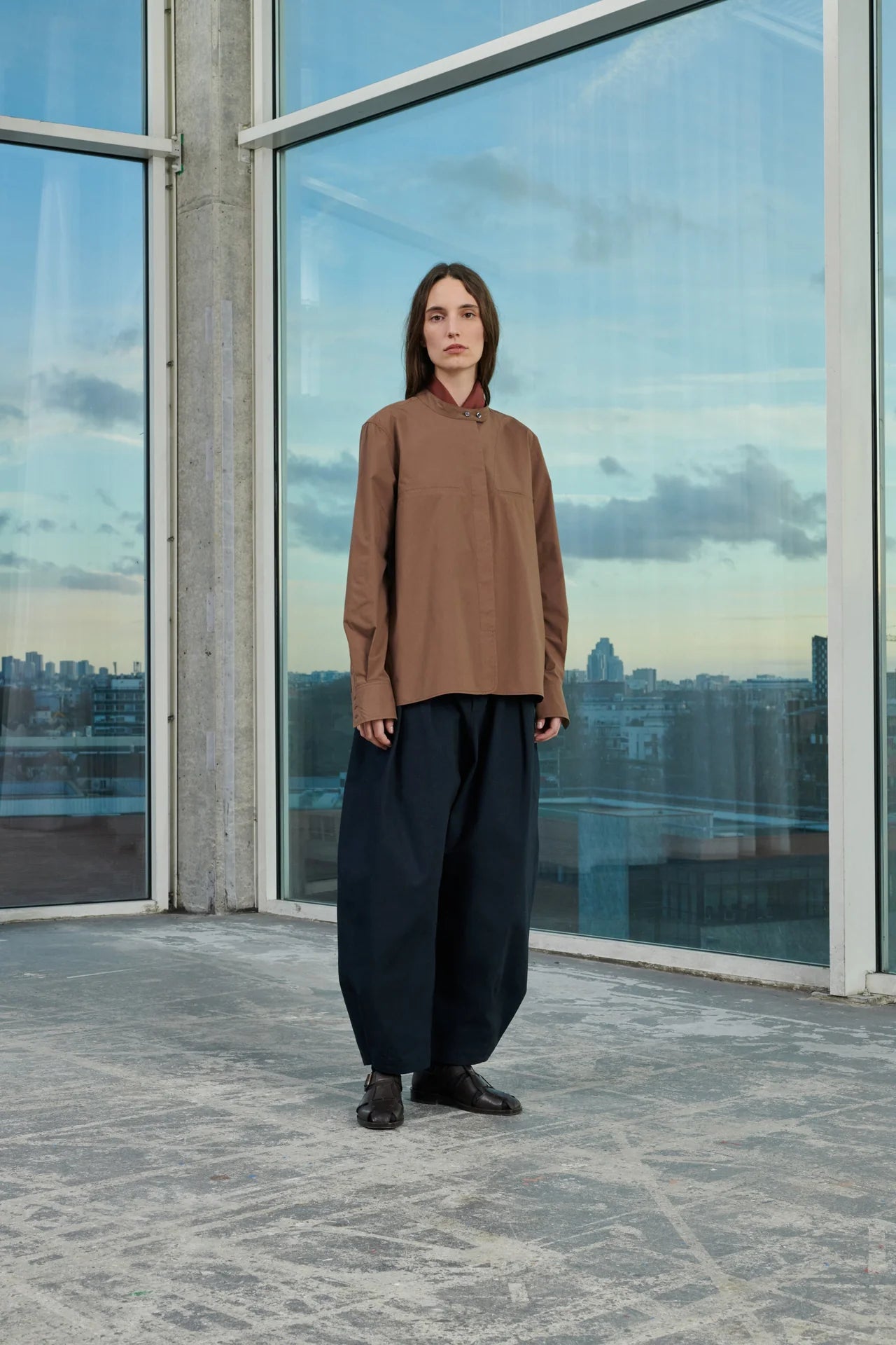 Marron Glace Vesta Shirt