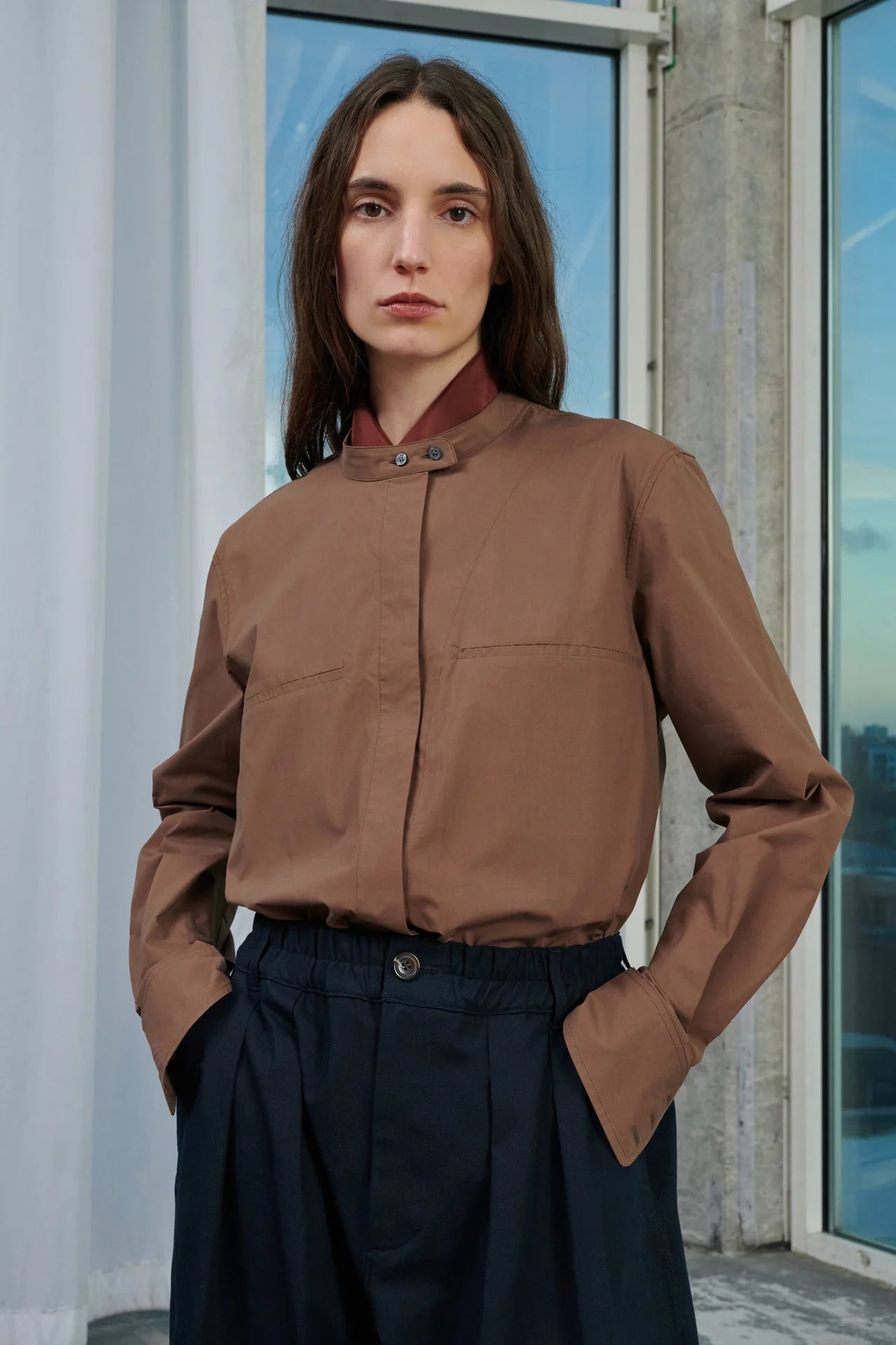 Marron Glace Vesta Shirt