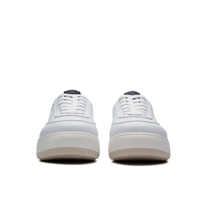 Pleather Burger Trainer - White/Green