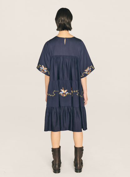 Petite Paloma Dress Navy