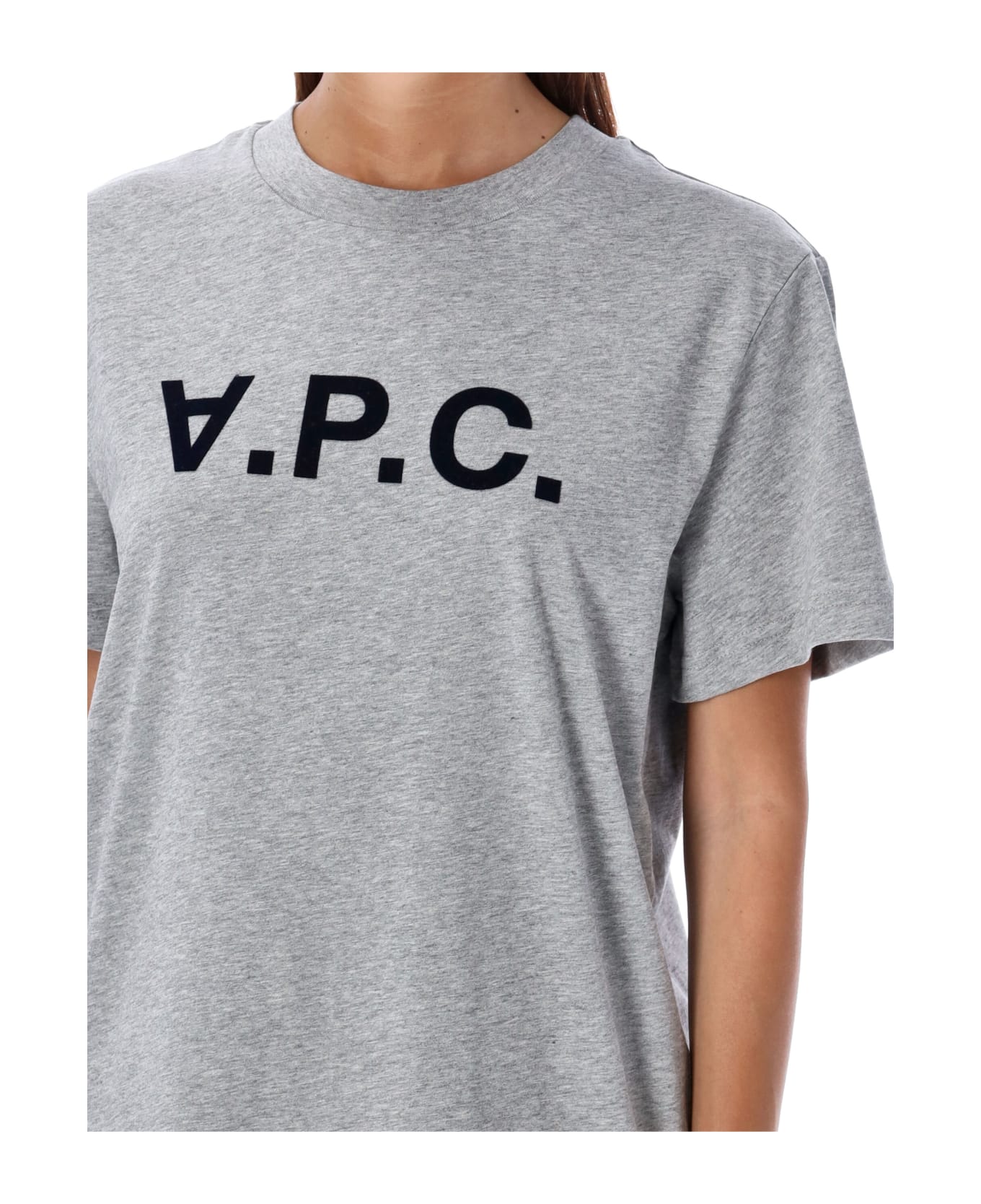 T-Shirt Standard Grand Vpc Gots - Gris Chine / Dark Navy