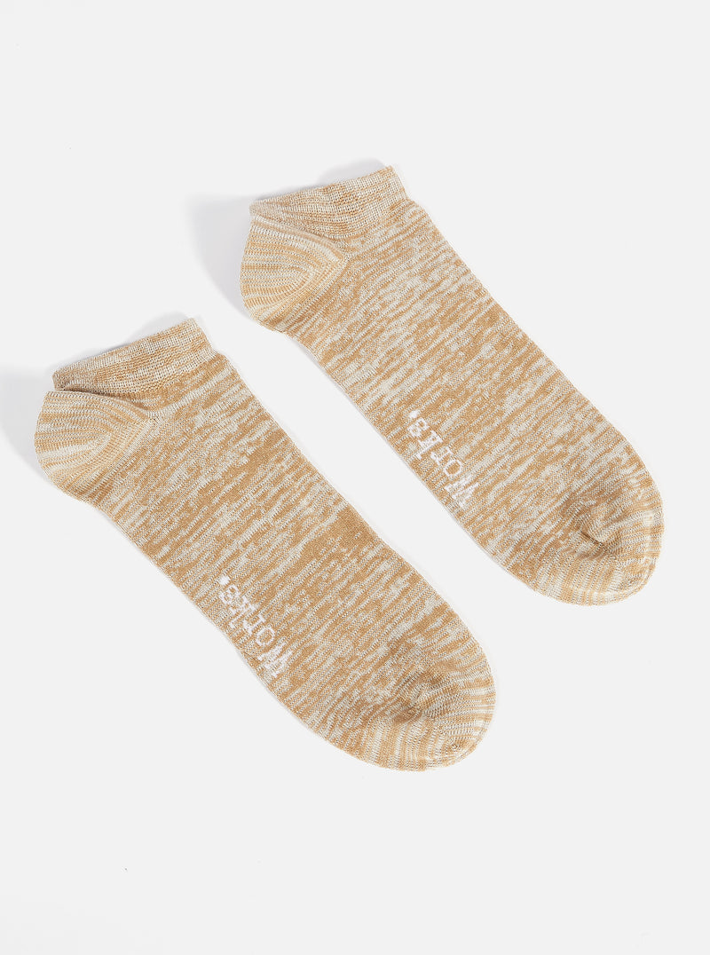 Ankle Slub Sock Dk Sand