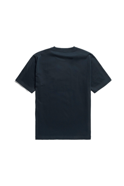 Johannes Organic Chain Stitch Logo T-shirt Dark Navy