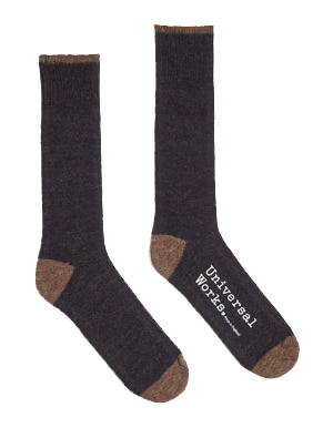 Universal Works Alpaca Sock Charcoal