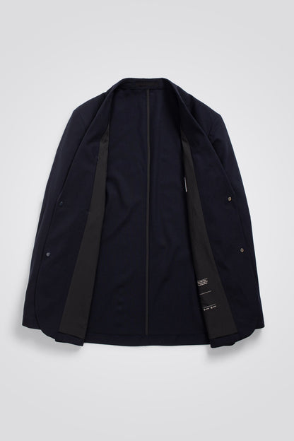 Emil Cordura Tech Wool Blazer Dark Navy