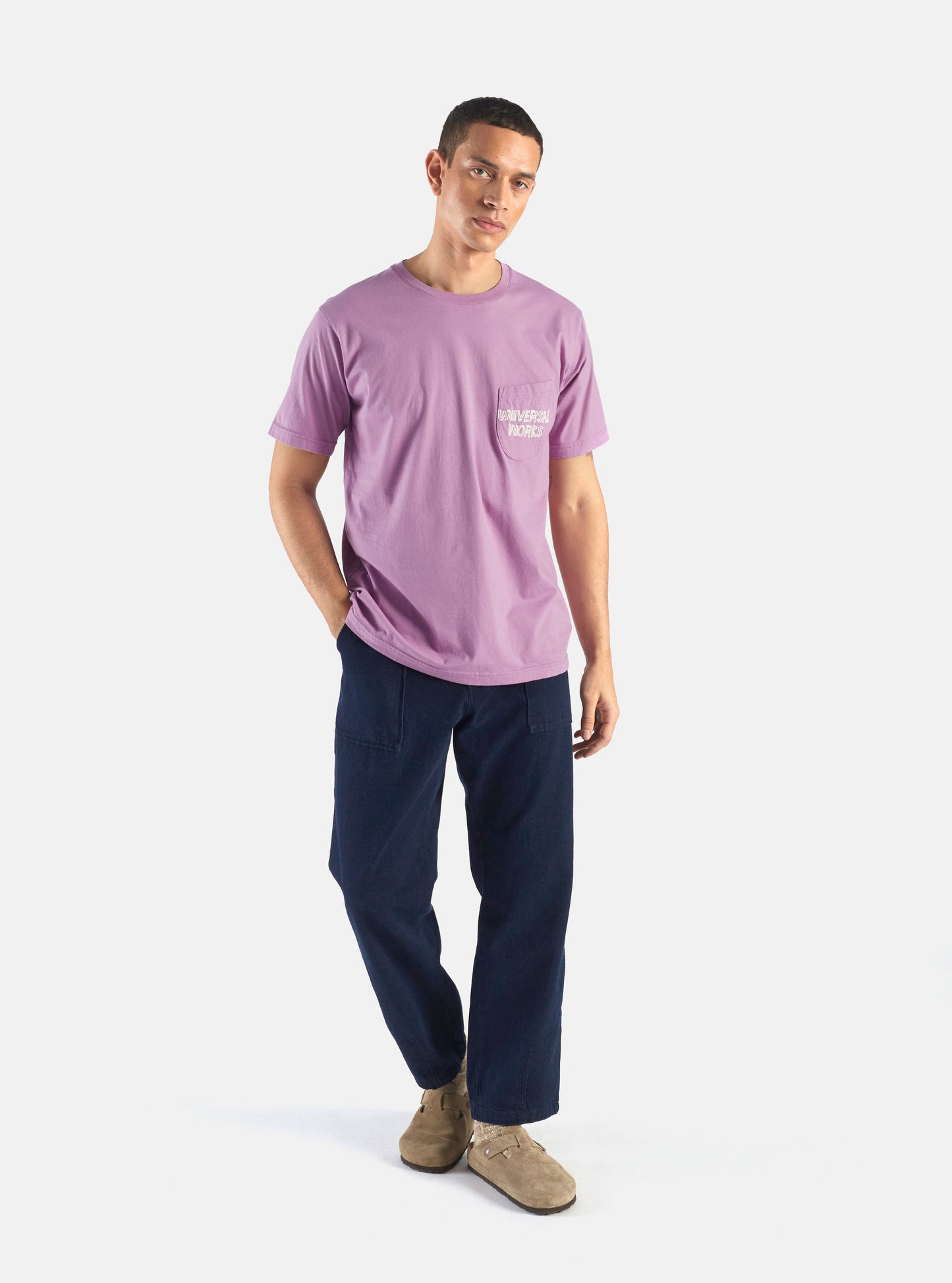 Print Pocket Tee Lilac