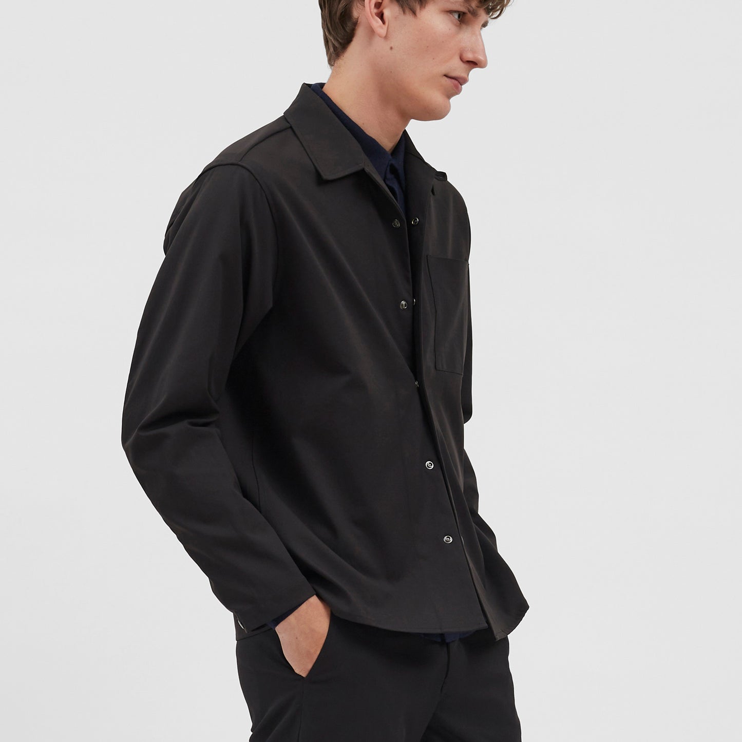 Carsten Solotex Twill Shirt LS Black