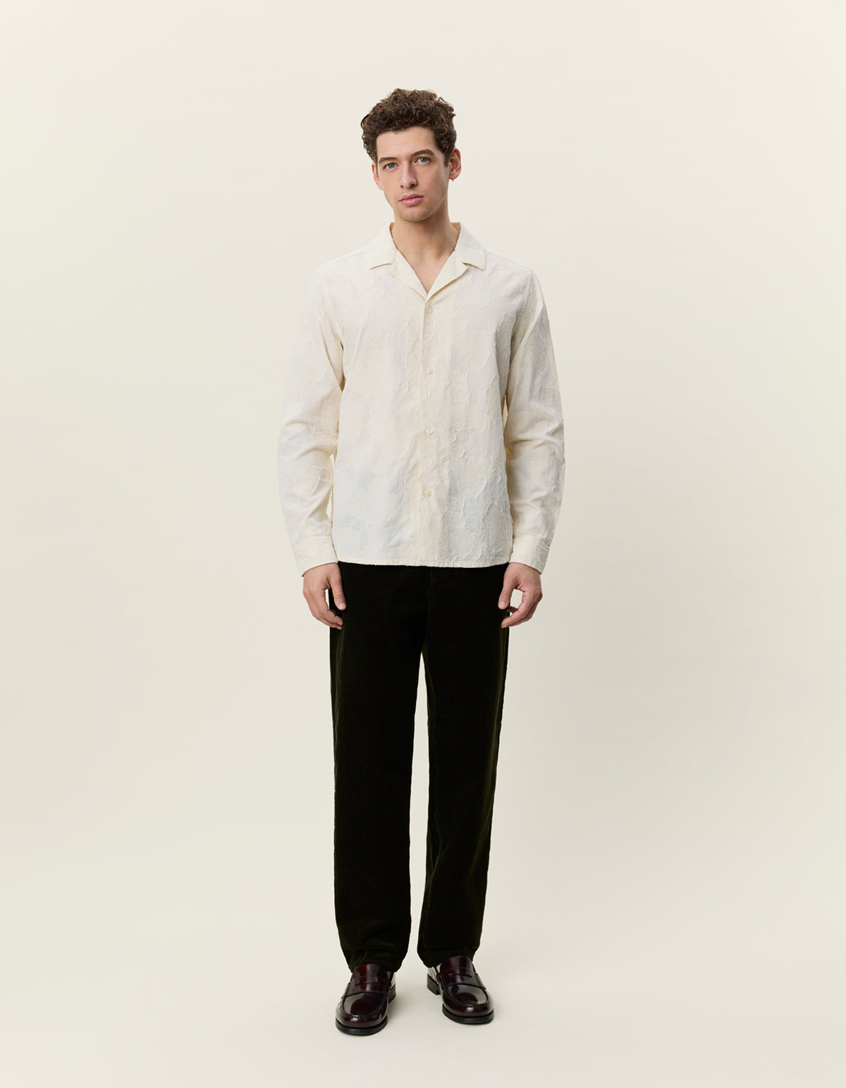 Flower Jacquard Shirt
