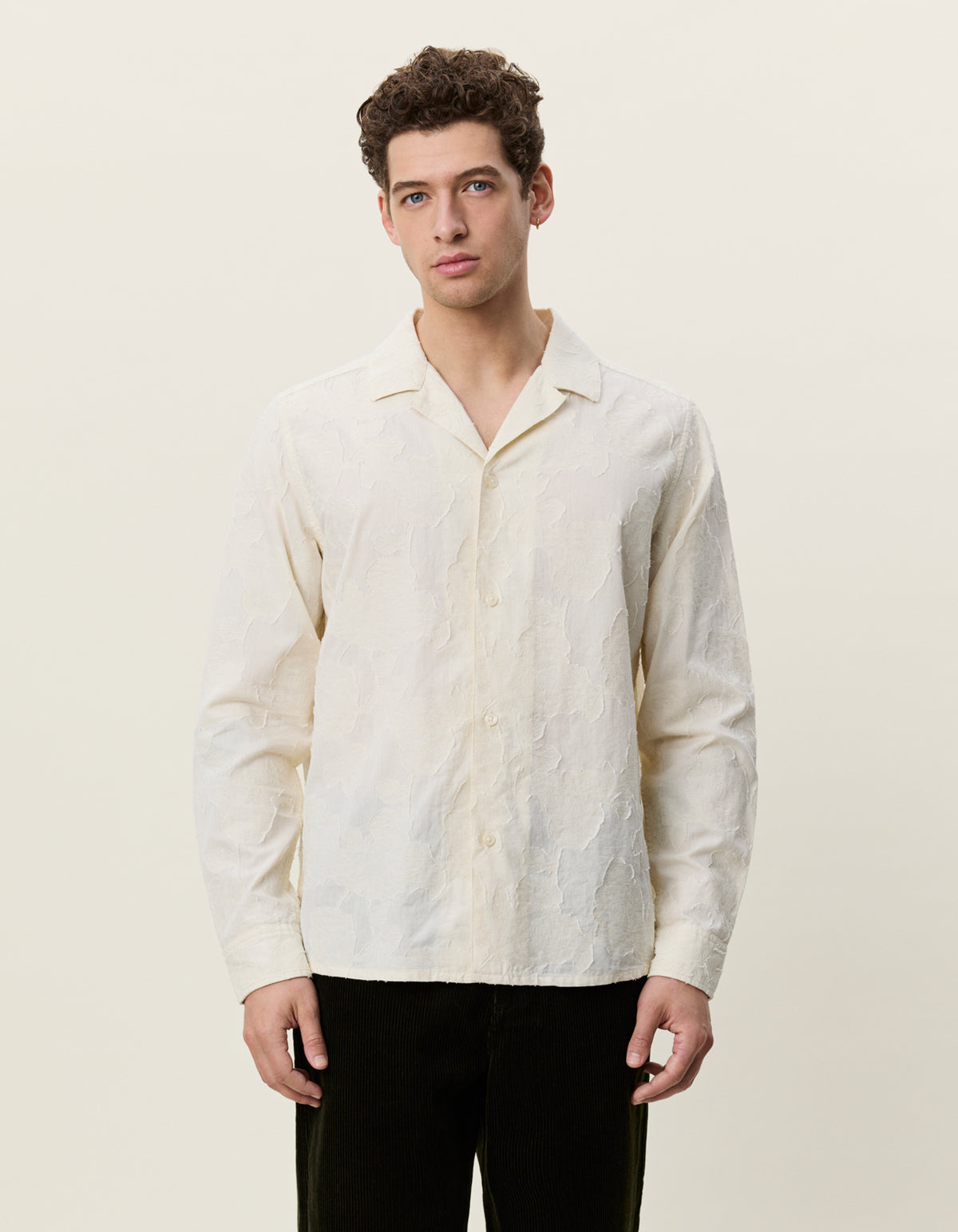 Flower Jacquard Shirt