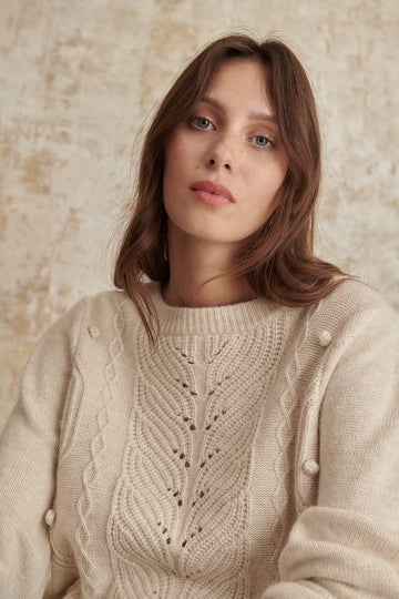 Pull Piero Beige