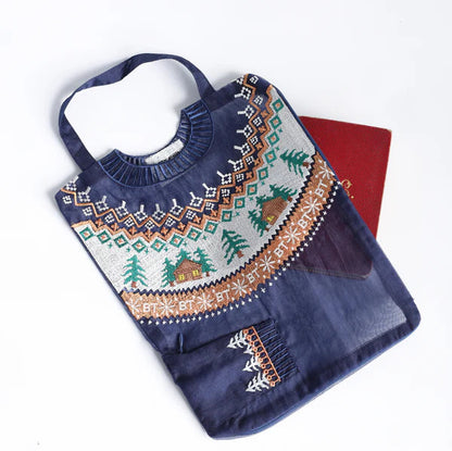 Pochette Grande Pull Bleu