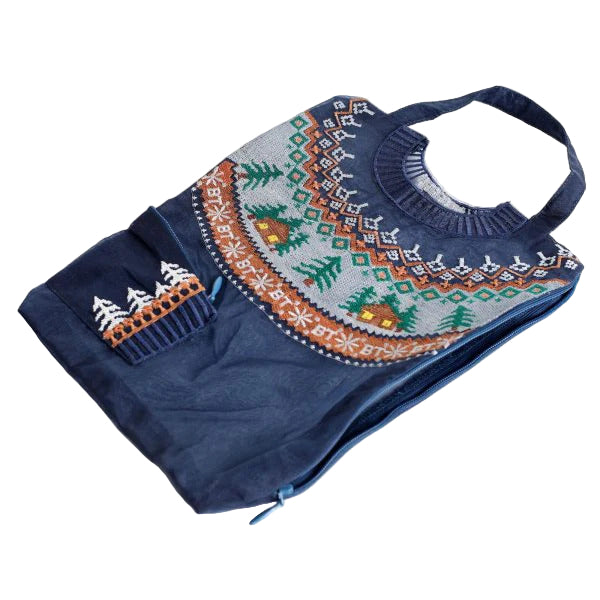 Pochette Grande Pull Bleu