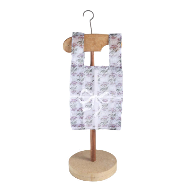 Gift Package Bag – Floral Organza with White Bow