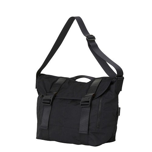 Black Gabardine Messenger Bag M