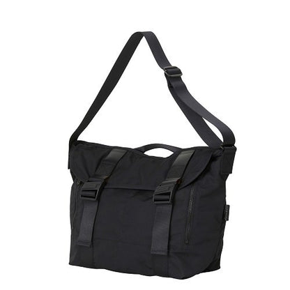 Black Gabardine Messenger Bag M