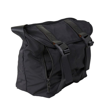 Black Gabardine Messenger Bag M