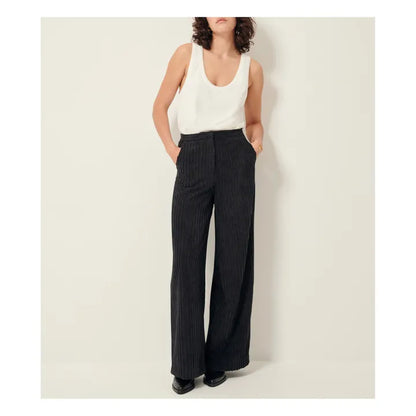 Cap East Pantalon Ample En Velours