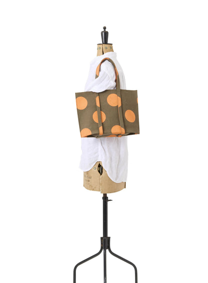 Canvas Dot Tote - S