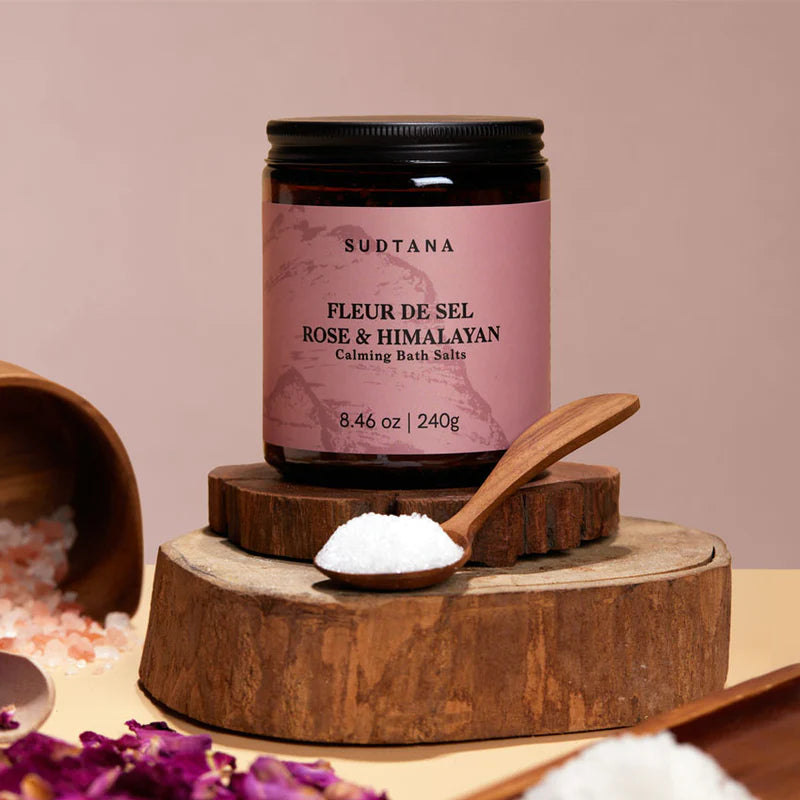 Fleur De Sel Rose & Himalayan Bath Salts