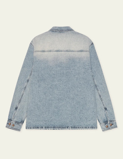 Bleached Denim Overshirt