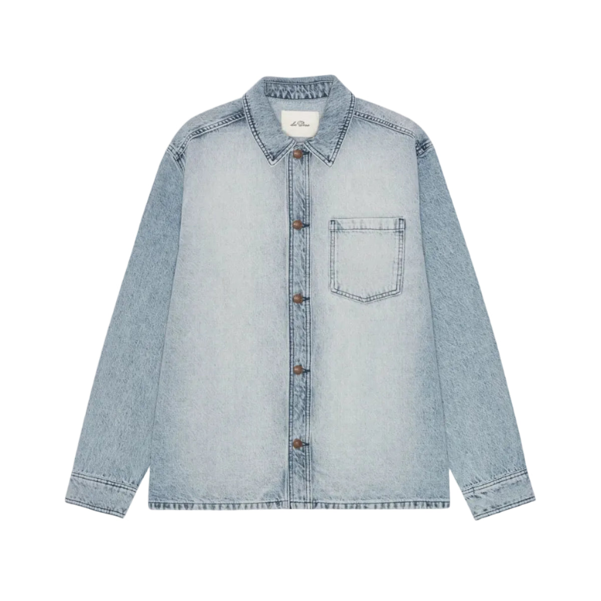 Bleached Denim Overshirt